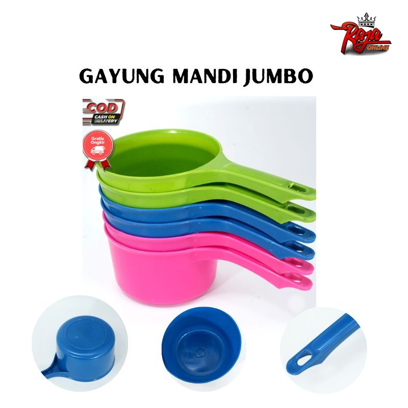 GMB7 - Gayung Besar Plastik Gayung Mandi Bulat