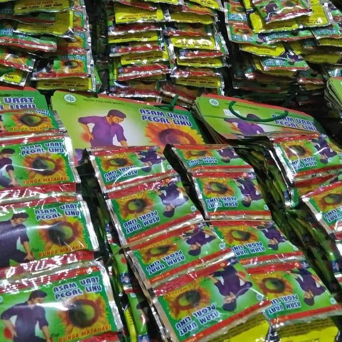 

rhc36 Jamu Asam Urat Pegal Linu Cap Bunga Matahari 20 sachet @ 2 Kapsul .,.,.,..,