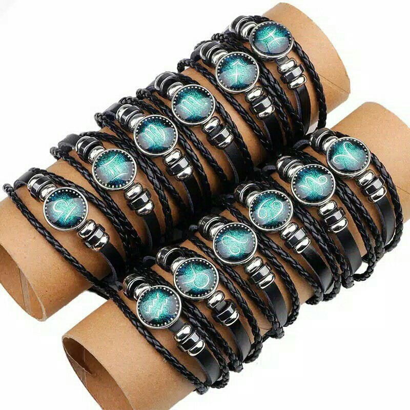 *MSTH*Gelang Zodiak Gelang Import Unisek Cewek Cowok