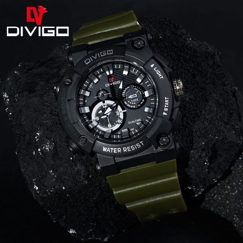 JAM TANGAN PRIA DIVIGO TERBARU WATER RESISTANCE D-21