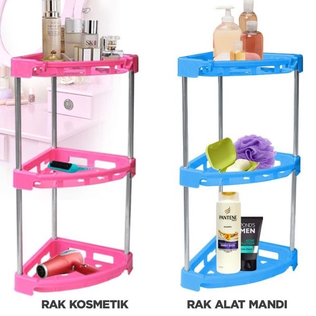 Rak Susun Portable 3 Tingkat / Rak Susun Portable Plastik 3 Tingkat Serbaguna / Rak Susun Multifungsi 4303