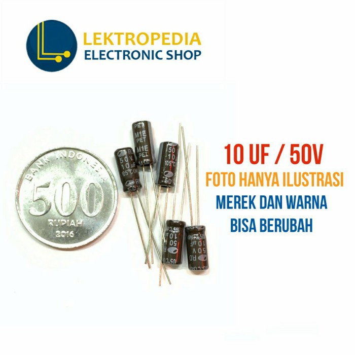 Jual Elco 10uf 50v Kapasitor 10 Uf Mikro 50 V Volt Elko 50volt Capasitor Shopee Indonesia 0083