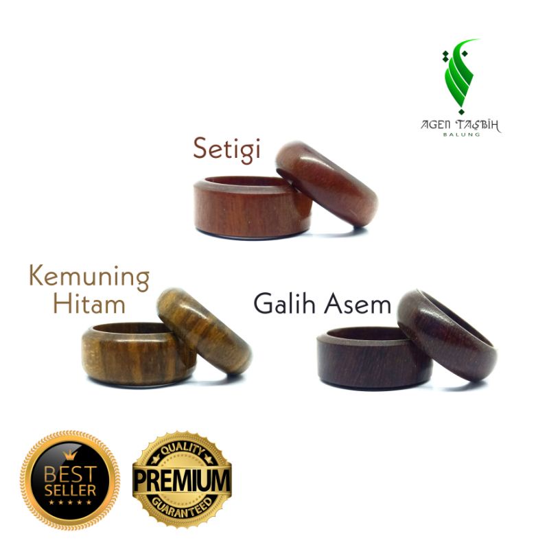 Cincin Kayu Galih Asem, Setigi, Kemuning Hitam, Kelor Hitam, Galih Nagasari Petir, Cincin Perhiasan, Cintin Etnik, Cincin Cantik, Cincin Kayu, Kayu Langka Bertuah