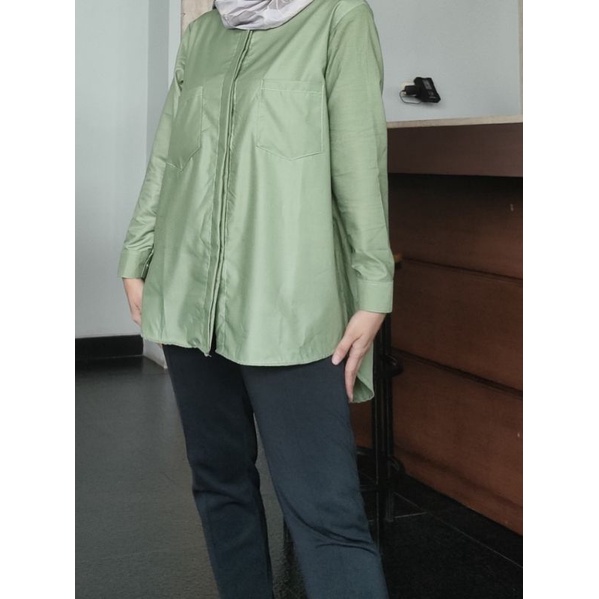 Melia blus katun popline murah