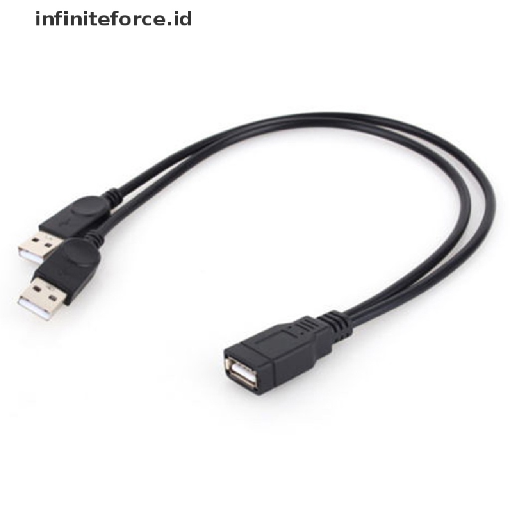 Infiniteforce.id Kabel Data / Charger Usb 2.0 1 Female Ke 2 Male