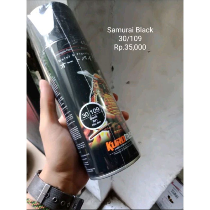 Cat Samurai Paint 109 Black- Hitam Kilap - Pilox pylog -cat semprot