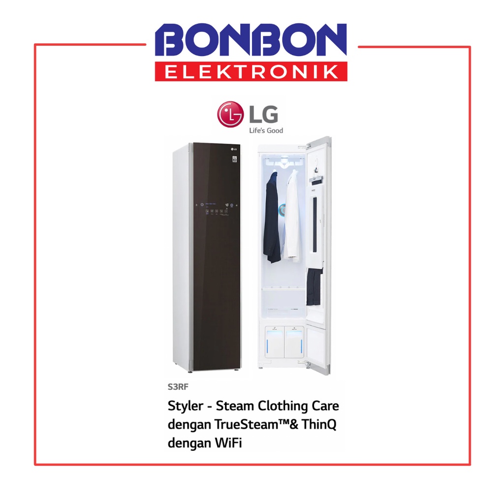 LG Styler S3RF Steam Clothing Care dengan TrueSteam ThinQ Air Dresser