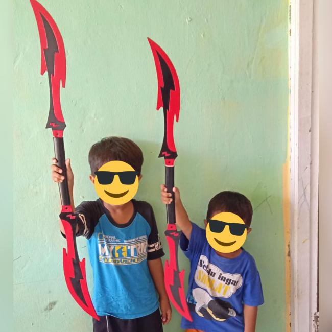 Kualitas Bagus Pedang Mainan Boboiboy Halilintar Movie Banyak Bonus