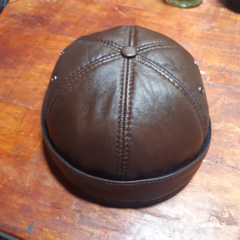 PROMO COD Miki hat Peci uas kulit asli kopeah bulat kulit asli