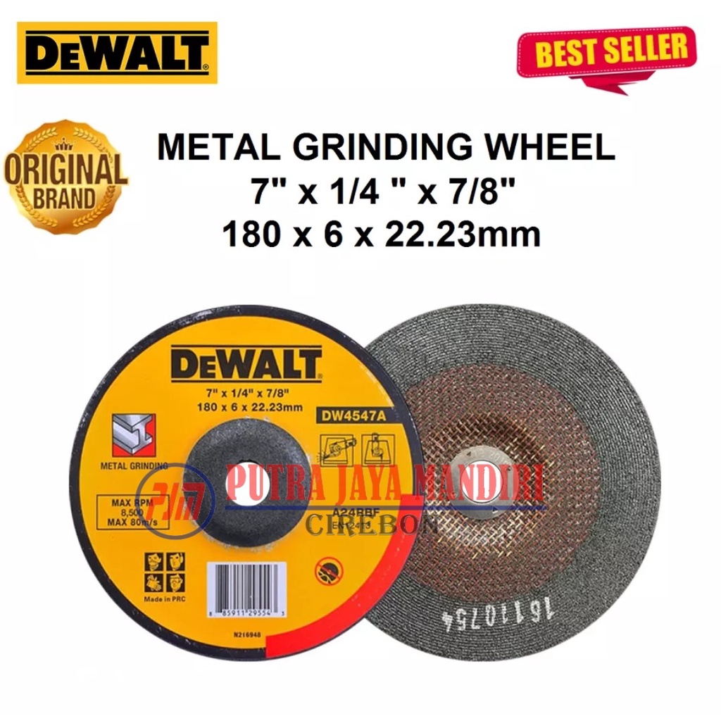 Dewalt Batu Poles 7 Inch / Grinding Disc / Grining Wheel Metal 7 Inch / Batu Gerinda Poles 7 Inch