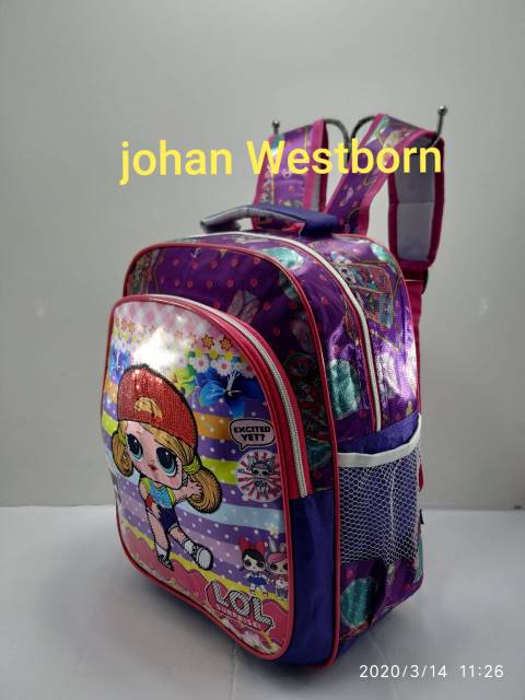 Tas Ransel Anak lampu bahan printing