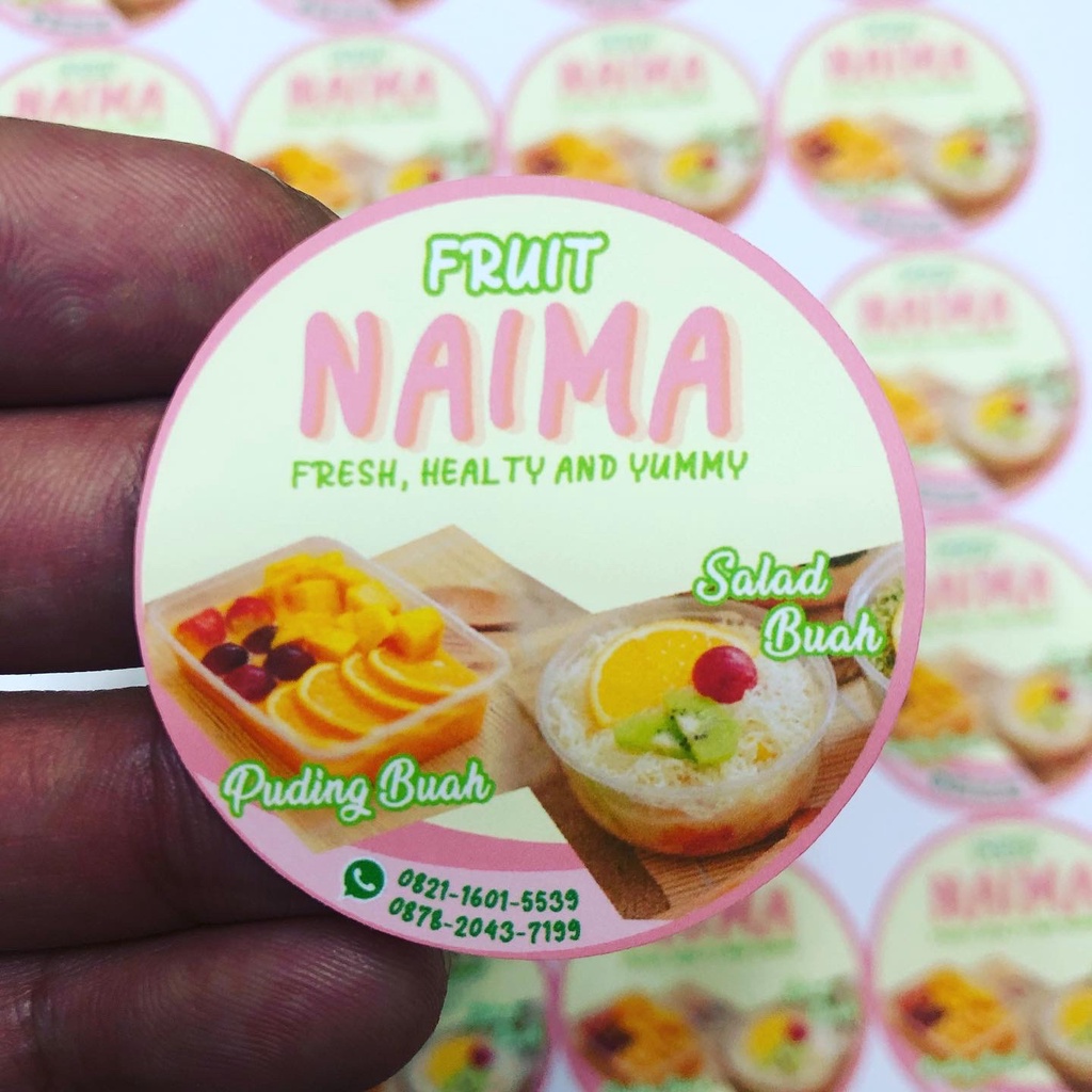 

Label Stiker produk makanan