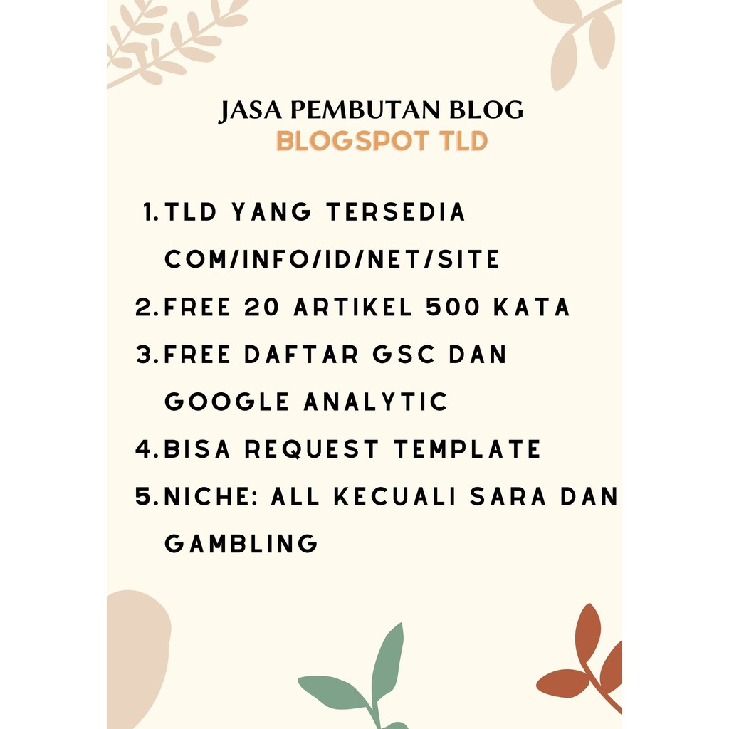 Jasa Pembuatan Blog Tld