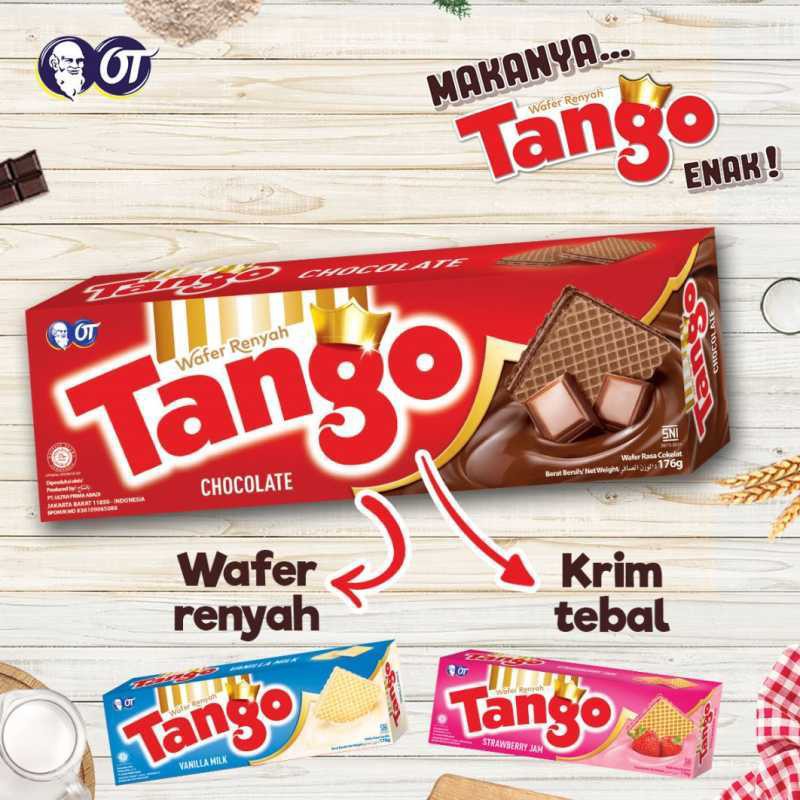 

Tango Wafer Renyah Coklat Strawberry Vanilla 163 Gr