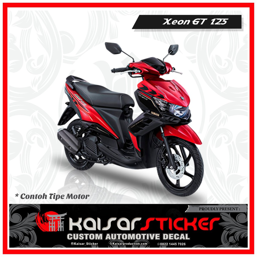 DECAL STICKER MOTOR FULL BODY STIKER YAMAHA XEON GT 125 HIJAU 46 Shopee Indonesia