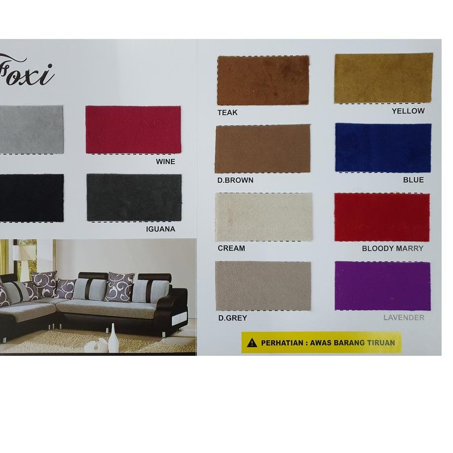 Kekinian KAIN BLUDRU / BELUDRU / VELVET / KAIN POLOS GLOSS - FOXI BAHAN SOFA ,,
