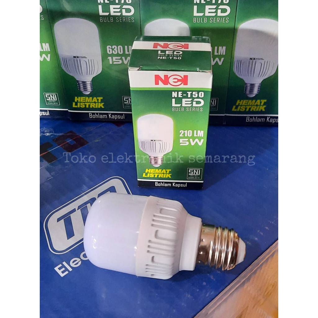 LAMPU BOHLAM LED NEI LAMP BULB 5 / 10 / 15 / 20 WATT SNI HEMAT LISTRIK BY NIKO ELEKTRONIK SEMARANG