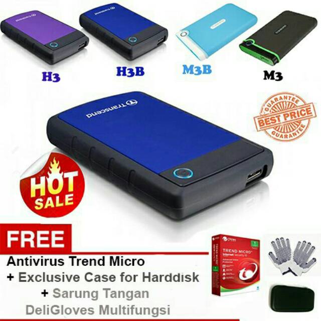 Hardisk External  2TB  USB 3.0 Transcend