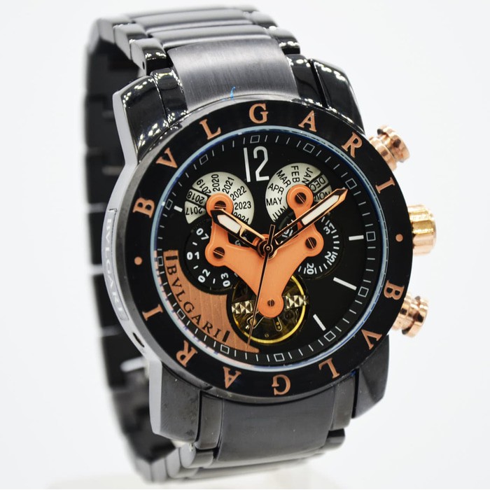 JAM TANGAN PRIA BVLGARI AUTOMATIC CHRONO ACTIVE