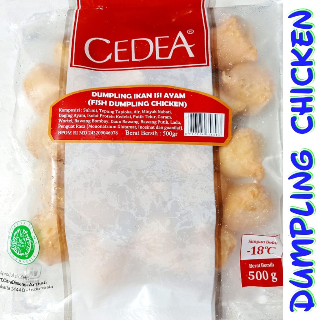 

Cedea Dumpling ikan isi ayam 500 gr