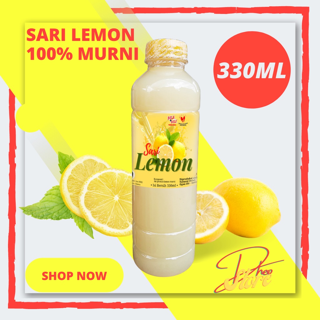 

SARI LEMON ASLI 100% MURNI UKURAN 330ML LEMON LOKAL SUPER