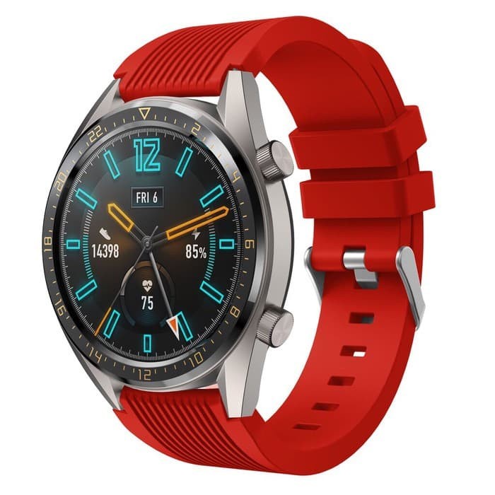 STRAP TALI JAM TANGAN - RUBBER BAND STYLE VERTICAL SILICONE 22MM - FOR HUAWEI GT2 46MM WATCH