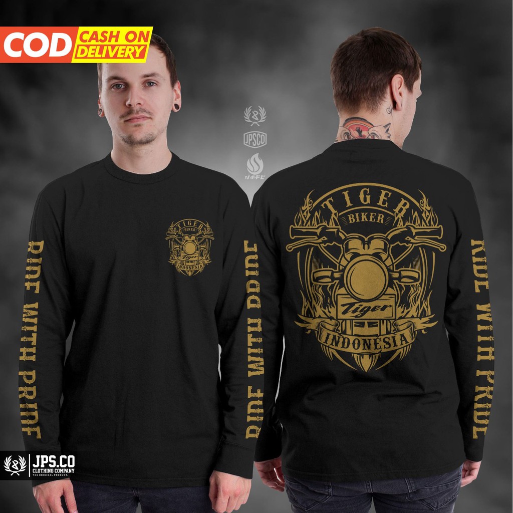 Baju Atasan Kaos Distro Motor Pria Lengan Pendek Terbaru Keren 2022 Honda CB GL Herex Tiger 2000