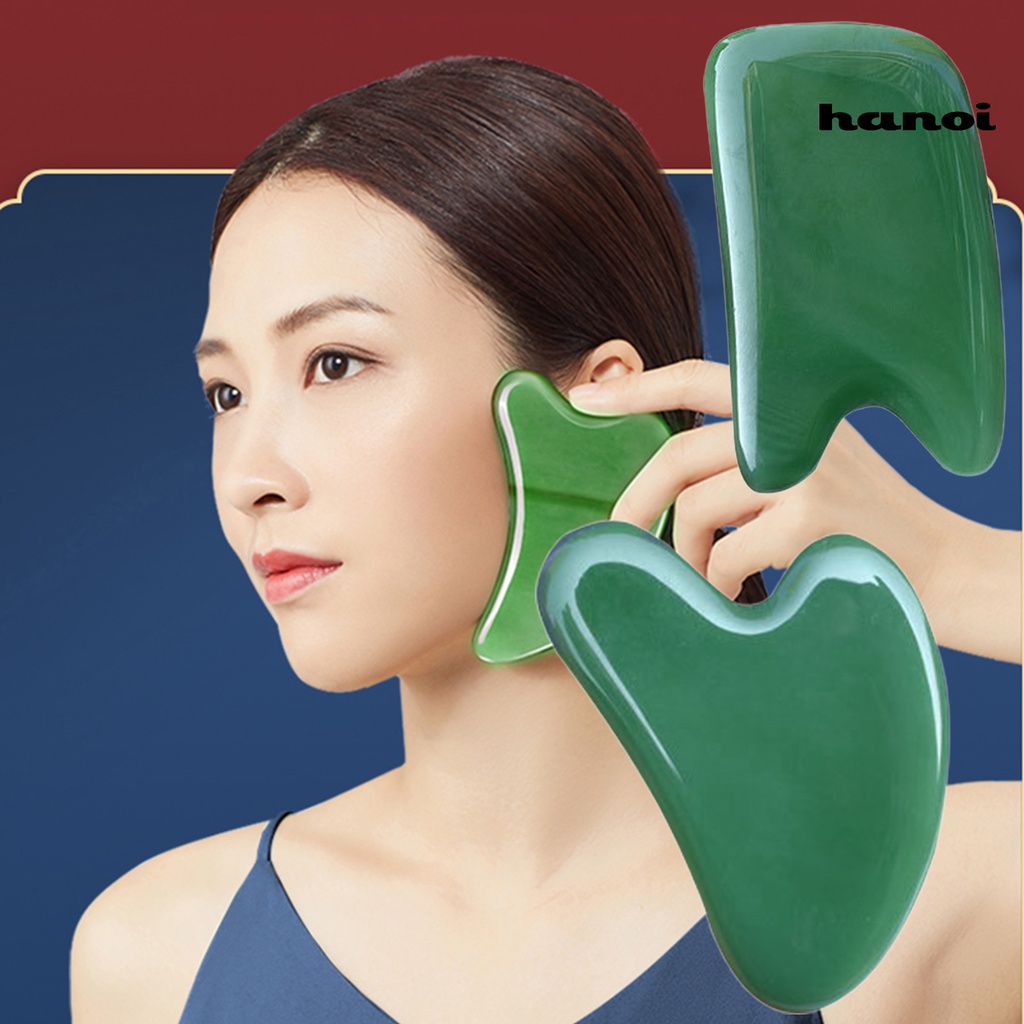 HQTM_Guasha Board Multiple Shapes Body Massage Synthetic Face Skin Scrape Tools for Unisex