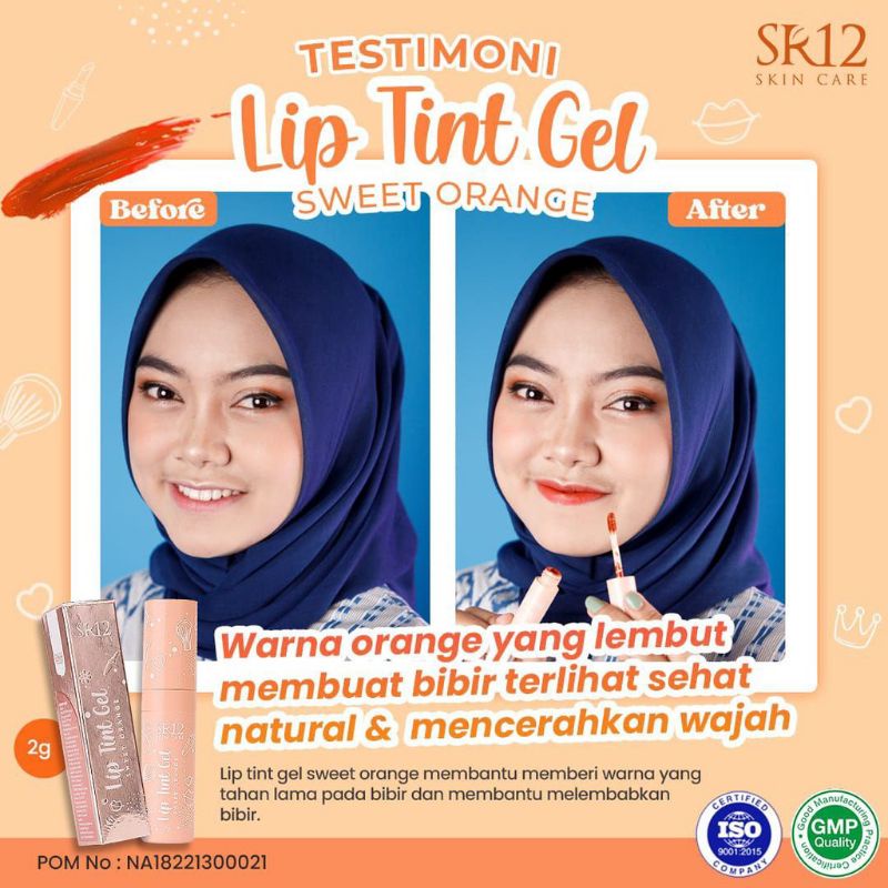 NEW PRODUCT!!! LIPTINT / LIP TINT SR12 / TEKSTUR RINGAN / TIDAK LENGKET / MELEMBABKAN / ATASI BIBIR KERING / PECAH-PECAH / BPOM