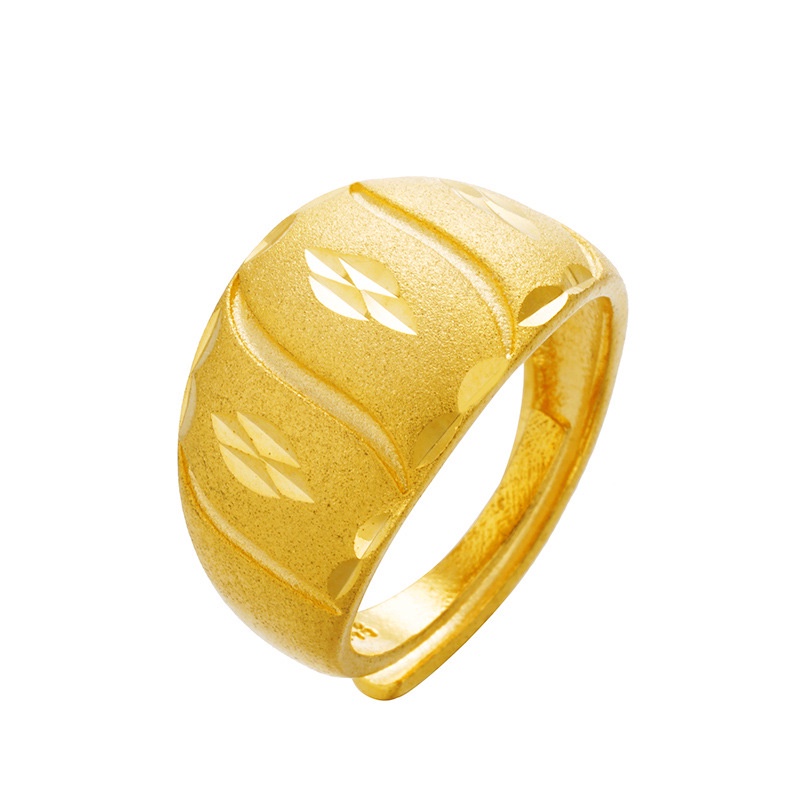 Cincin Model Terbuka Lapis Emas Asli Kadar 375 Gaya Korea Untuk Pria