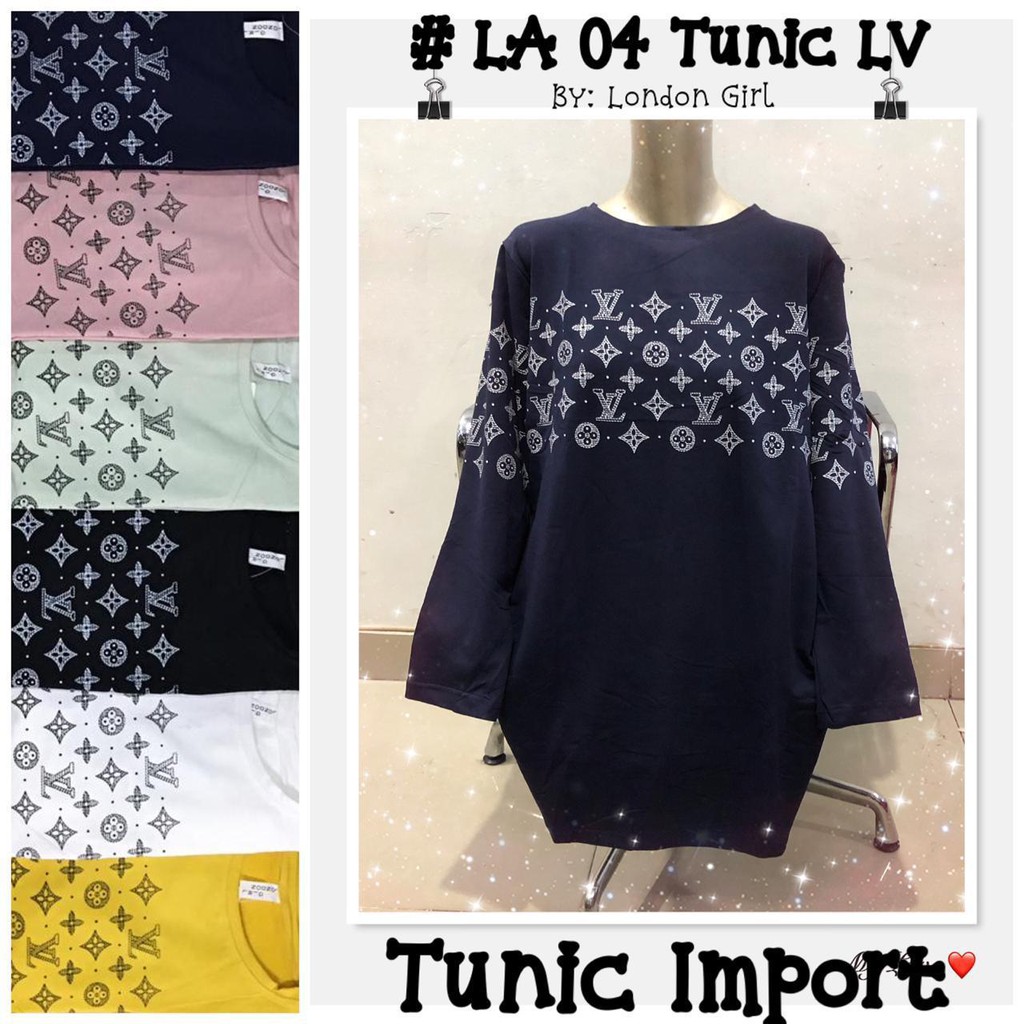 Atasan Tunik Wanita Import #LA 04 LV/ Fashion Tunik Muslim/ Import Woman Tunic Top