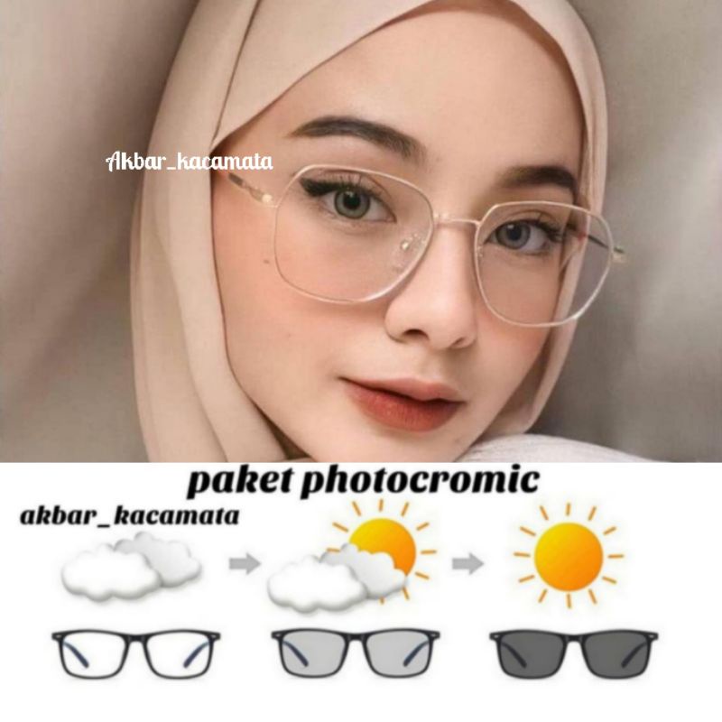 KACAMATA2885 POTOCROMIC kacamata paket potocromic