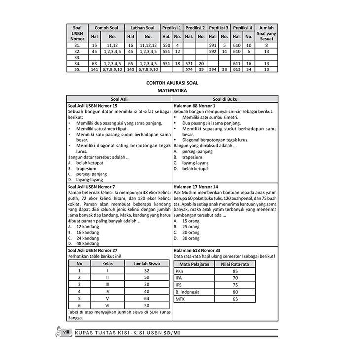 39+ Kunci Jawaban Detik Detik Sd 2018 Matematika Pics