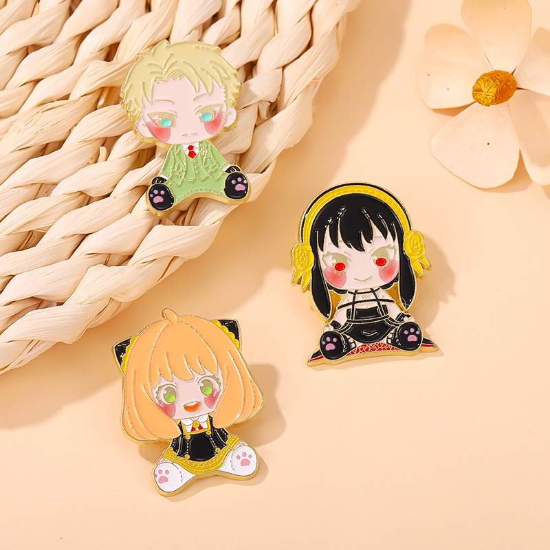 Bros Pin Enamel Desain Kartun Anime Anya Forger Yorger Untuk Hadiah