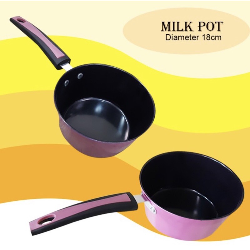 Milk Pot -Panci Susu Tutup kaca - Panci susu