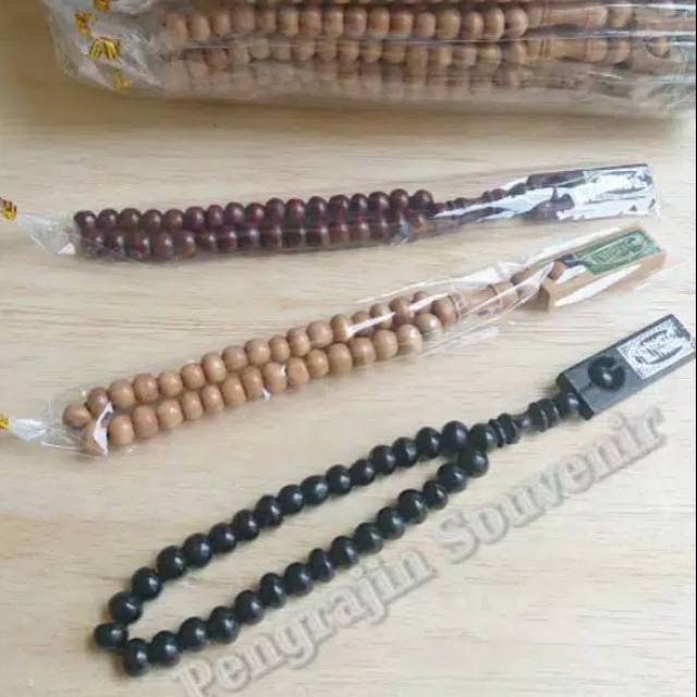 ISI 100 PCS Souvenir Pernikahan Tasbih Kayu kemas Plastik SOUVENIR PERNIKAHAN UNIK SOUVENIR LUCU