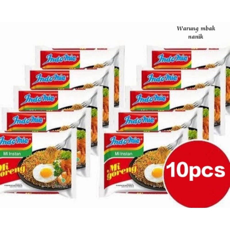 

Paket hemat Indomie goreng 10bungkus