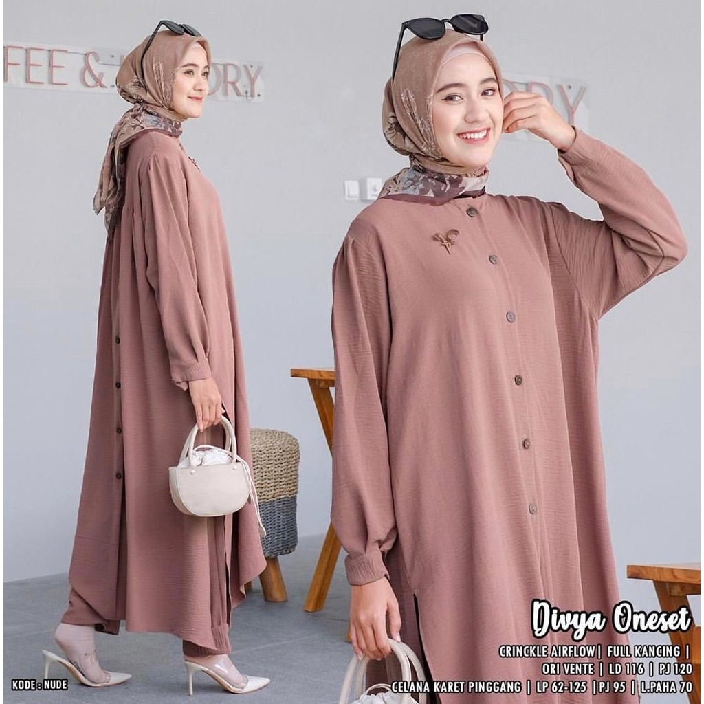 (MSB) ONE SET DIVYA DAILY TUNIK SET WOLFIS PREMIUM