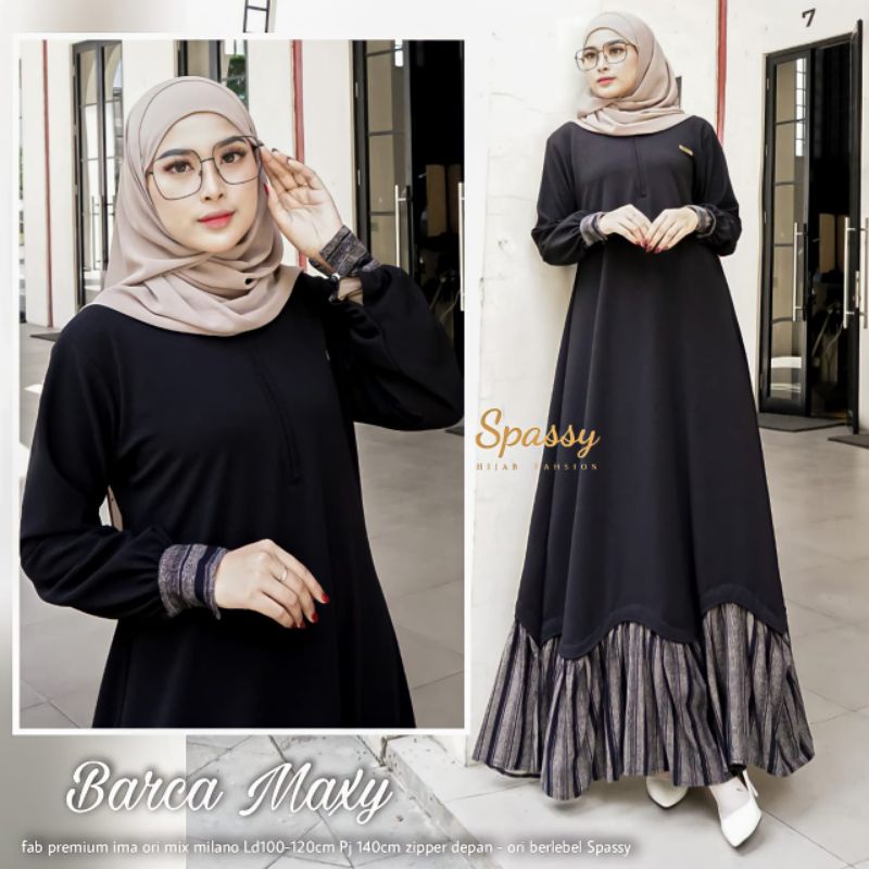SPASSY DRESS MUSLIM WANITA BARCA MAXY