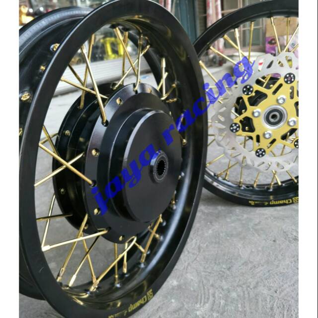 Sepaket lengkap velg ring 14 tapak lebar spin - skydrive - skywave paket komplit plus stel velg