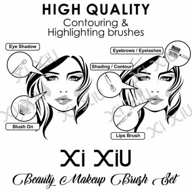 Xi Xiu Beauty Make Up Brush Set