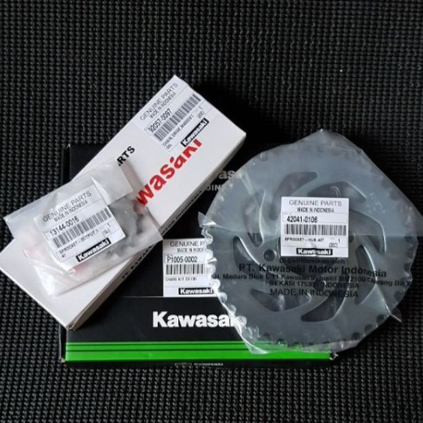 Gear Set + Rantai ZX 130 Original Kawasaki