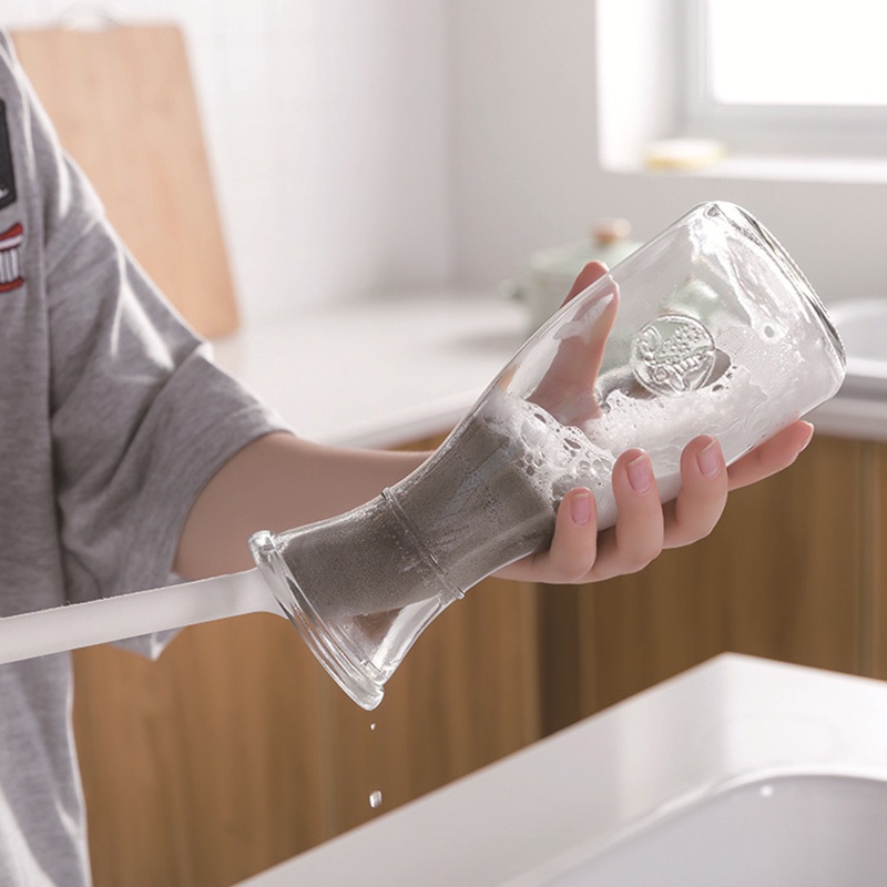 Sikat Spons Pembersih Botol Susu Bayi Dengan Gagang Panjang