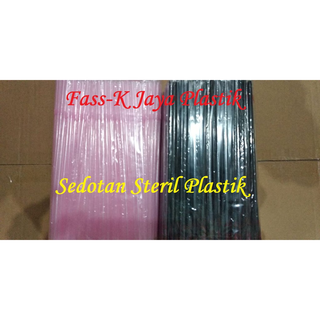

Sedotan 5 24 Steril Flexible bungkus plastik / Tekuk isi 250pcs bungkus plastik