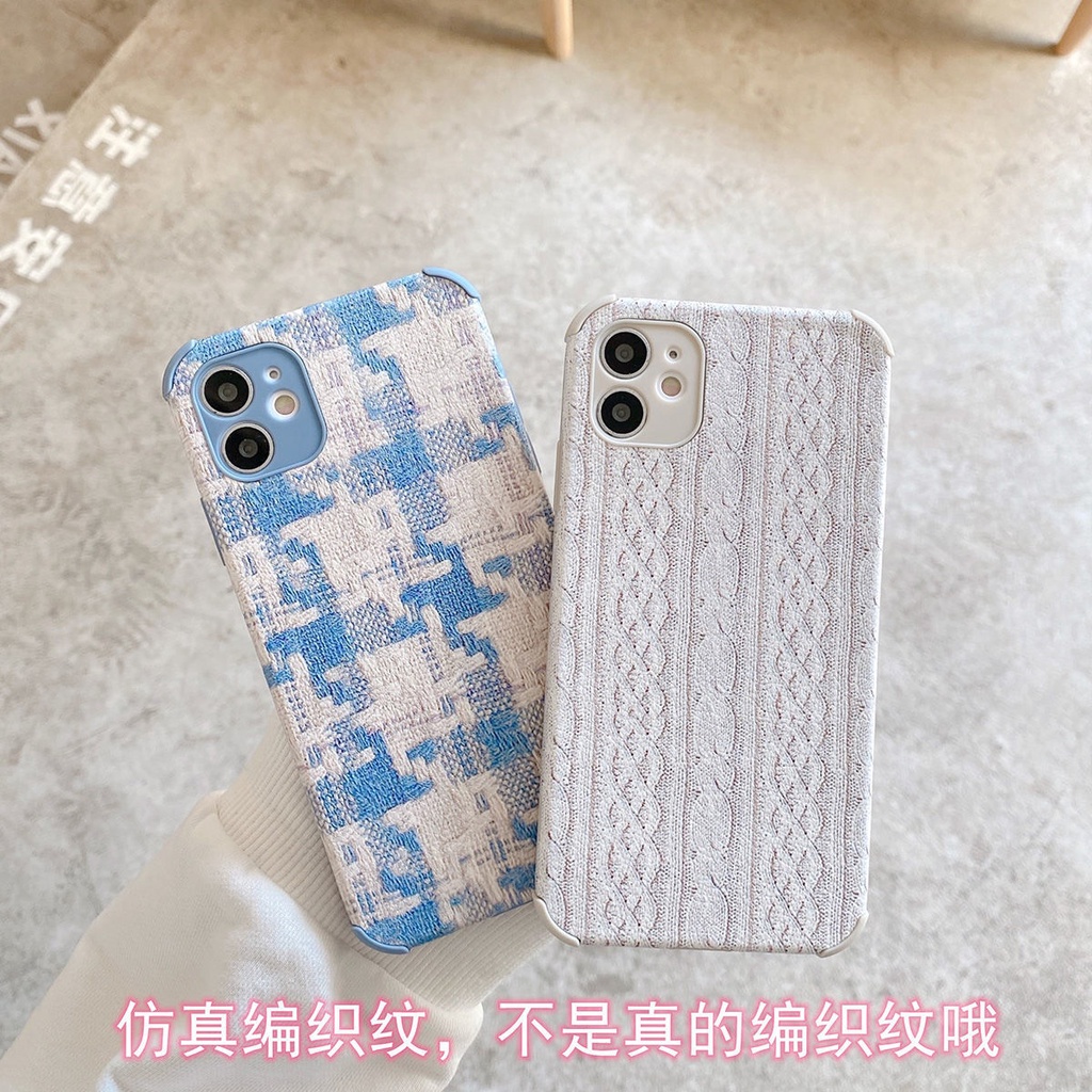 Plaid iPhone Case Suitable iPhone12/ 11pro Phone Case iphonex /xr/ xsmax Mobile Phone Case-2