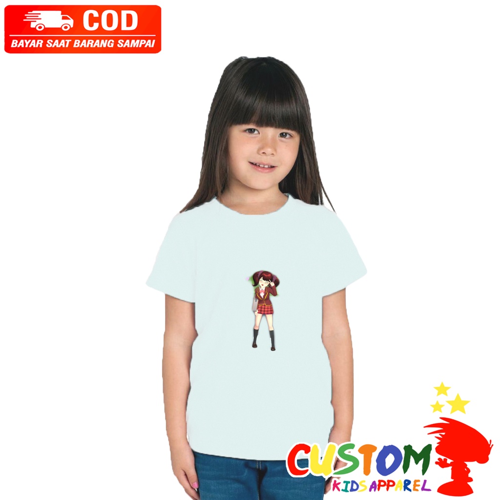 Baju Kaos Anak Perempuan SAKURA SCHOOL SIMULATOR A1 Kaos Anak Anak