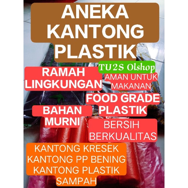ANEKA KANTUNG PLASTIK/KRESEK/PLASTIK PP BENING/KANTONG PLASTIK SAMPAH