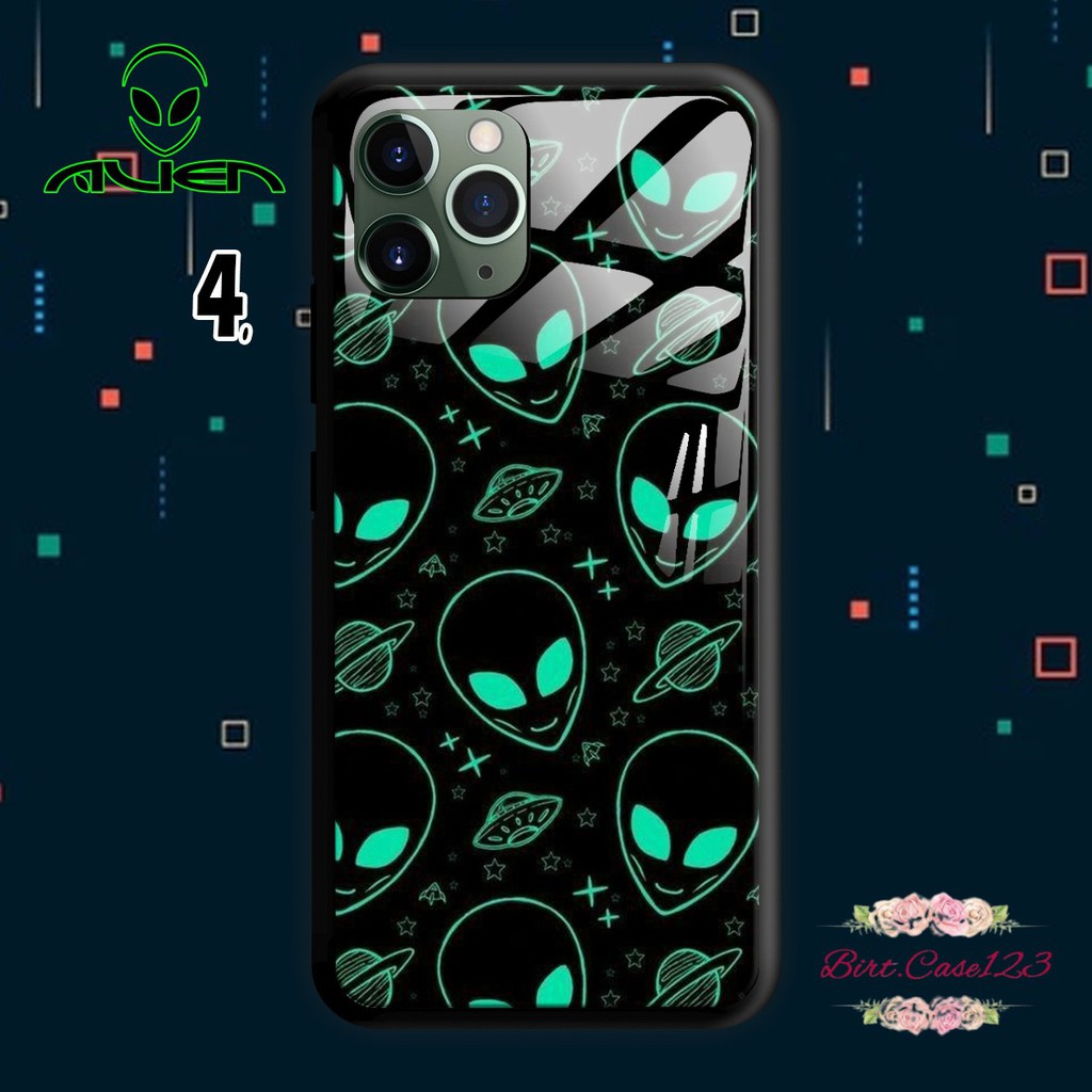 Softcase Back Case Glass Kaca ALIEN Oppo A1K A3S A5S A7 A12 A11K F9 A5 A9 A11X A15 A31 A8 BC4716