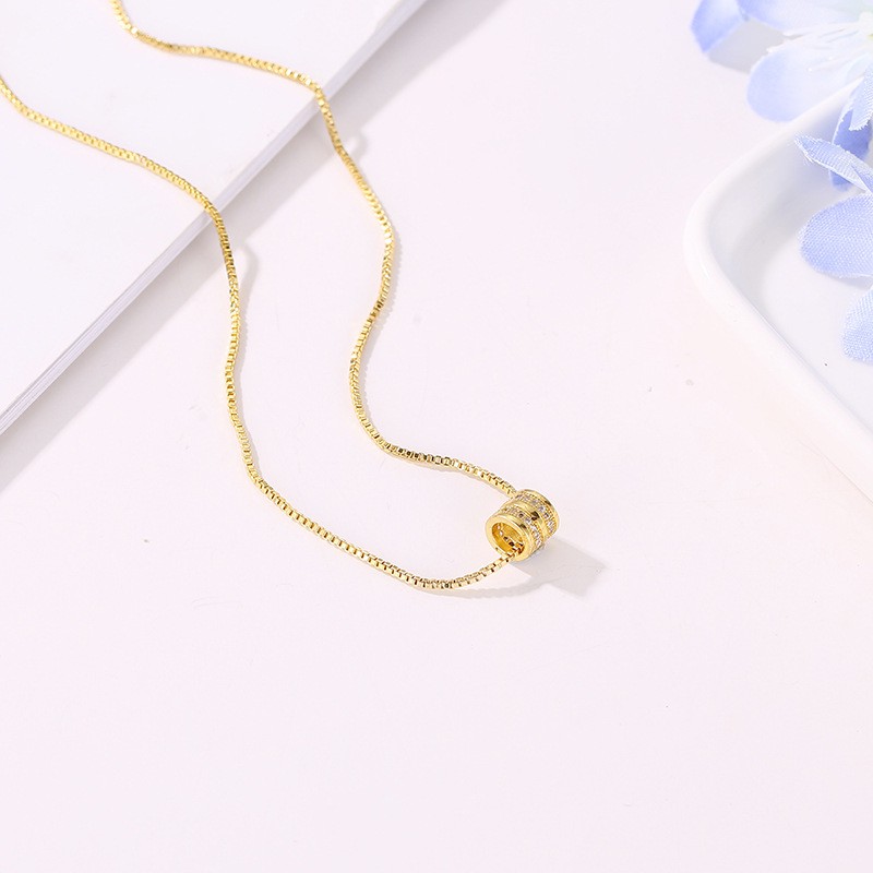 Kalung Wanita Necklace Women Fashion Versi Jepang Dan Korea Dari Kalung Berlian Emas Pasang