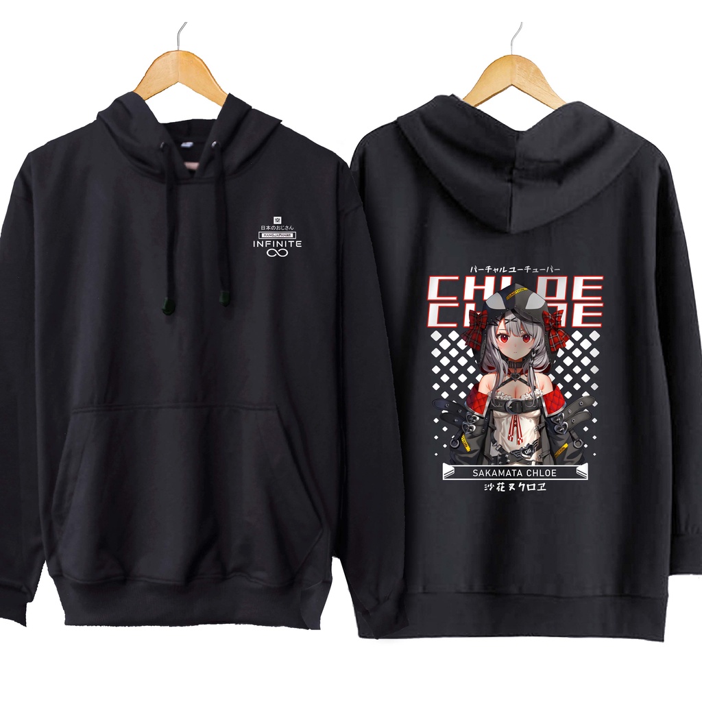 Jaket hoodie jumper infinite vtuber SAKAMATA CHLOE - HOLOLIVE JP material cotton fleece